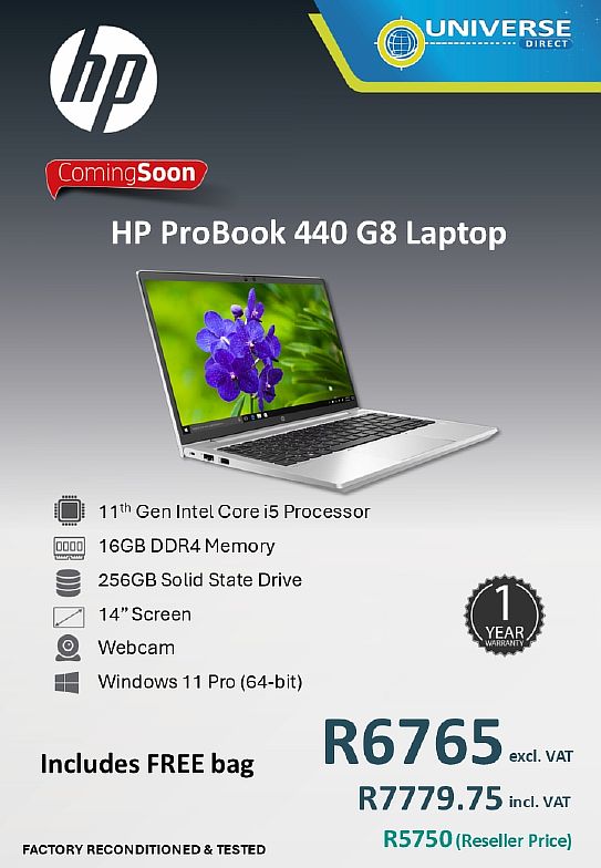 HP 440 G8 I5 11TH 16GB/256SSD/W10P