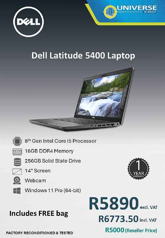 DELL 5400 I5 8TH 16GB/256SSD/W11P