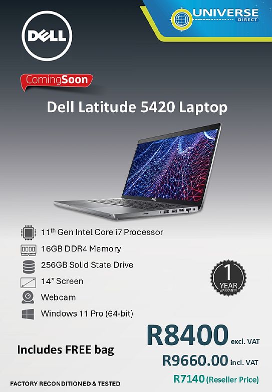 DELL 5420 I7 11TH 16GB/256SSD/W11P