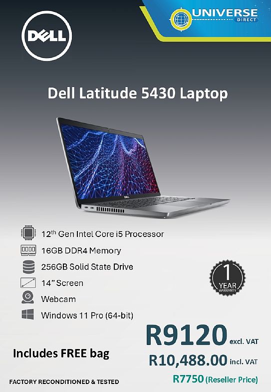 DELL 5430 I5 12TH 16GB/256SSD/W11P