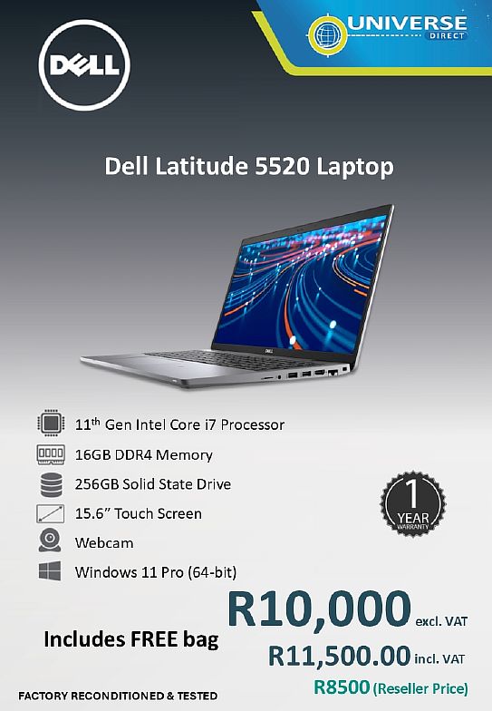 DELL 5520 I7 11TH 16GB/256SSD/W11P/TS