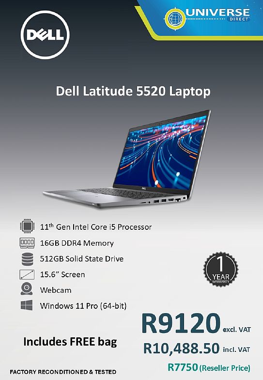 DELL 5520 I5 11TH 16GB/512GB/W11P