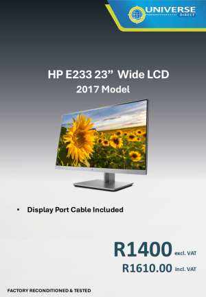 23" HP E233 WIDE REFURB