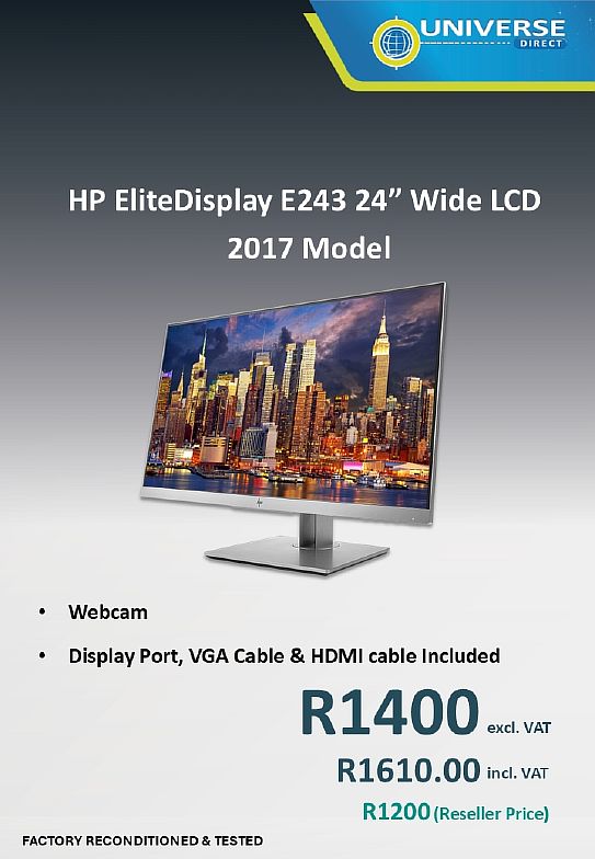 24″ HP E243 LCD