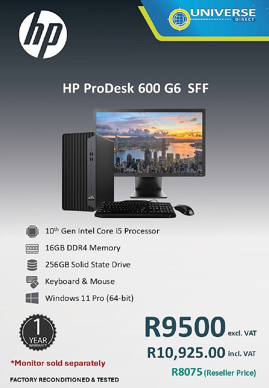 HP 600 G6 SFF I5 10TH 16GB/256SSD/W11P