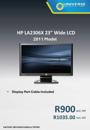 23" HP LA2306X REFURB LCD