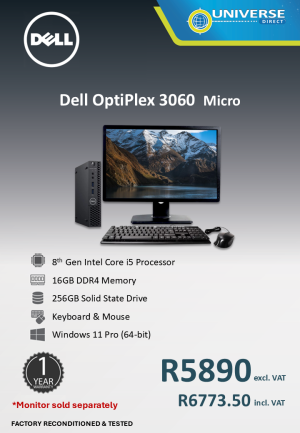 DELL 3060 MICRO I5 8TH 16GB/256SSD/W11P