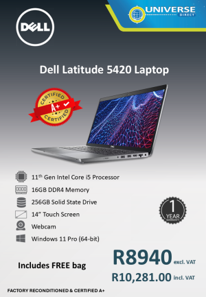 DELL 5420 I5 11TH 16GB/256GB/W11P/TS A+