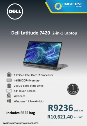 DELL 7420 I7 11TH 16GB/256SSD/W11P