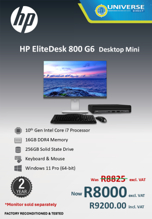 HP 800 G6 MINI I7 10TH 16GB/256GB/W11P