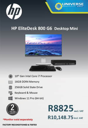 HP 800 G6 MINI I7 10TH 16GB/256GB/W11P