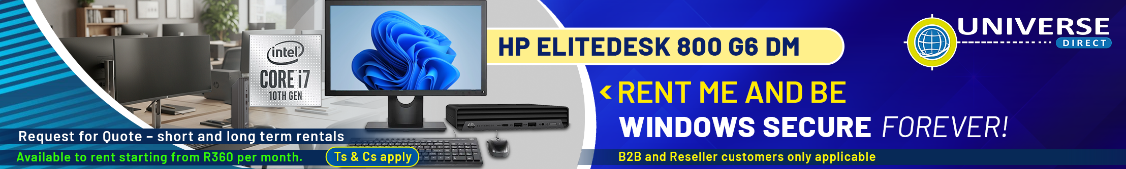 HP EliteDesk 800 G6 DM - Rental Web banner19126