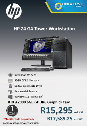 HP Z4 G4 XN W-2225 32GB/512SSD/W11P