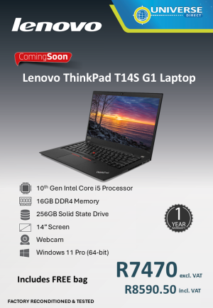 LEN T14S G1 I5 10TH 16GB/256SSD/W11P