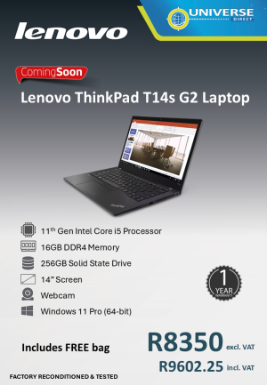 LEN T14S G2 I5 11TH 16GB/256SSD/W11P