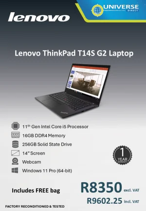 LEN T14S G2 I5 11TH 16GB/256SSD/W11P