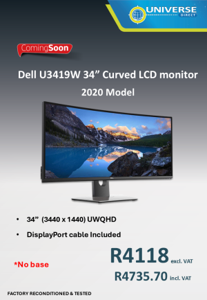 34" DELL U3419W LCD