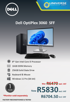 DELL 3060 SFF I5 8TH 16GB/256SSD/W11P