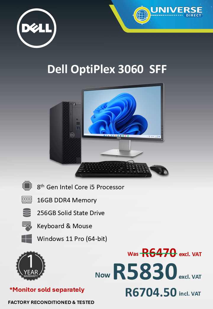 DELL 3060 SFF I5 8TH 16GB/256SSD/W11P