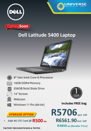 DELL 5400 I5 8TH 16GB/256SSD/W11P