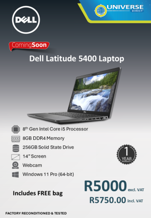 DELL 5400 I5 8TH 8GB/256SSD/W11P