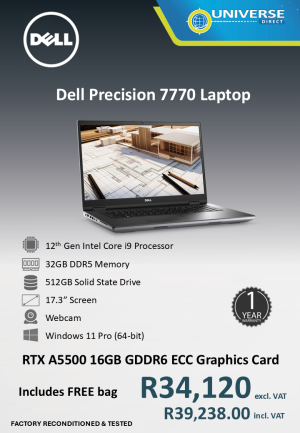 DELL PREC 7770 I9 12TH 32GB/512SSD/W11P