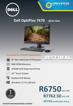 BD 7470 AIO I5 9TH 8GB/256SSD/W11P/TS