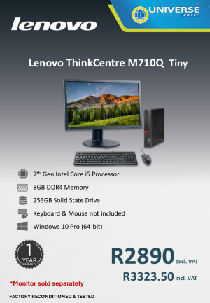 LEN M710Q TINY I5 7TH 8GB/256SSD/W10P