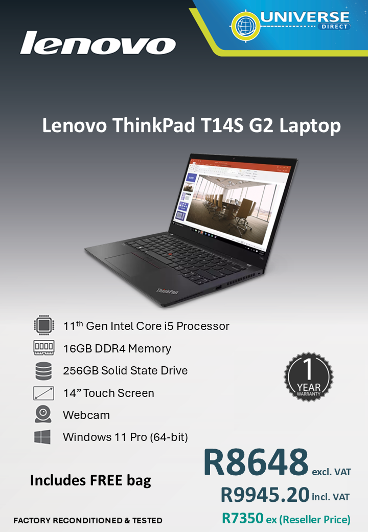 LEN T14S G2 I5 11TH 16GB/256SSD/W11P/TS