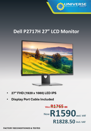 27" DELL P2717H REFURBISHED LCD