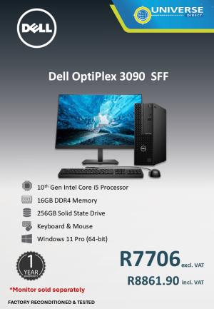 DELL 3090 SFF I5-10TH 16GB/256SSD/W11P