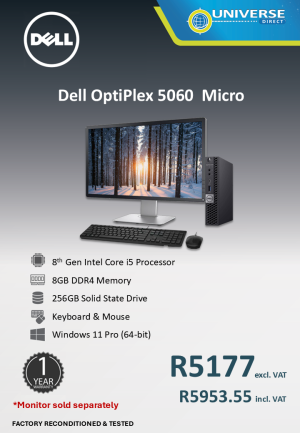 DELL 5060 MICRO I5 8TH 8GB/256SSD/W11P