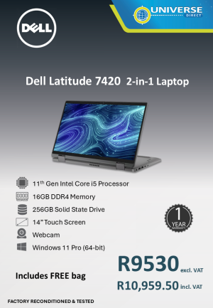 DELL 7420 2IN1 I5 11T 16GB/256GB/W11P/TS