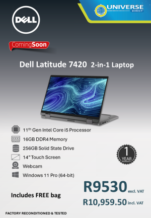 DELL 7420 2IN1 I5 11T 16GB/256GB/W11P/TS