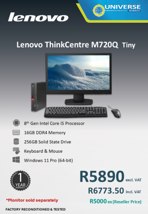 LEN M720Q TINY I5 8TH 16GB/256SSD/W11P