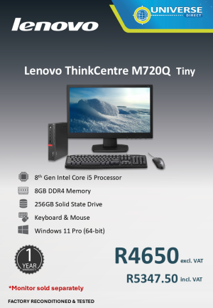 LEN M720Q TINY I5 8TH 8GB/256SSD/W11P