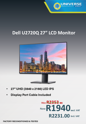 27" DELL U2720Q  LCD (HDMI/DP)