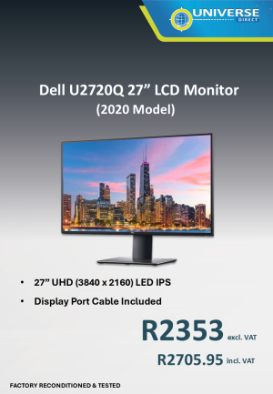 27" DELL U2720Q  LCD (HDMI/DP)