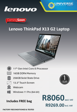 LEN X13 G2 I5 11TH 16GB/256SSD/W11P/TS