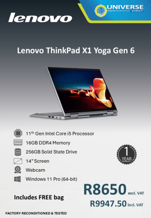 LEN X1 YOGA G6 I5-11TH 16GB/256SSD/W11P