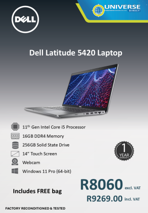 DELL 5420 I5 11TH 16GB/256GB/W11P/TS