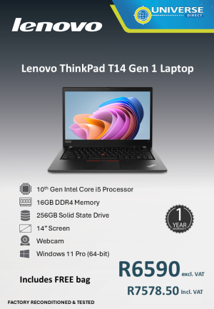 LEN T14 G1 NB I5-10TH 16GB/256SSD/W11P