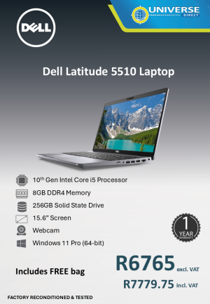 DELL 5510 I5 10TH 8GB/256SSD/W11P