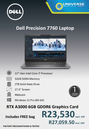 DELL PREC 7760 I7 11TH 32GB/1TB/W11P