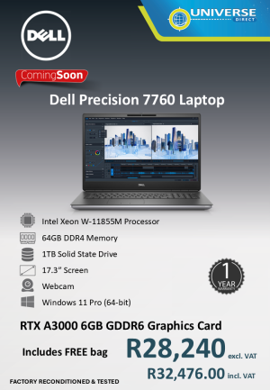 DELL PREC 7760 XN W-11855M 64GB/1TB/W11P