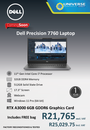 DELL PREC 7760 I7 11TH 32GB/512SSD/W11P