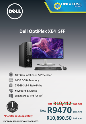 DELL XE4 SFF I5 10TH 16GB/256SSD/W11P