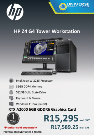 HP Z4 G4 XN W-2223 32GB/512SSD/W11P