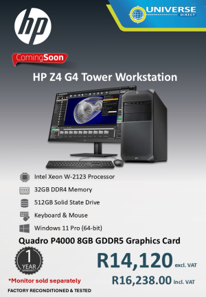 HP Z4 G4 XN W-2123 64GB/1TBSSD/W11P
