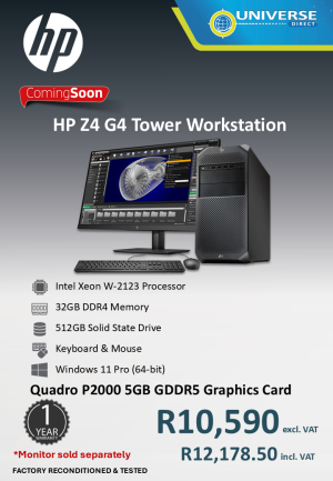 HP Z4 G4 XN W-2123 32GBGB/512SSD/W11P